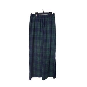 Edikted Green & Blue Plaid Pajama Pants S